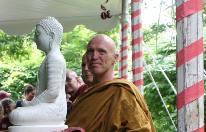 Ajahn Sucitto led a blessing ceremony together, with other visiting monastics, at the 30th anniversary event.
